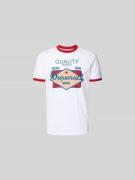 Dsquared2 Regular Fit T-Shirt aus reiner Baumwolle in Weiss, Größe L