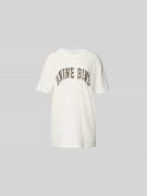 Anine Bing Oversized T-Shirt aus reiner Baumwolle in Weiss, Größe L