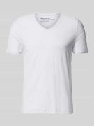 MCNEAL T-Shirt mit geripptem Rundhalsausschnitt in Hellblau, Größe L