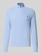 Polo Ralph Lauren Regular Fit Troyer aus reiner Baumwolle in Bleu, Grö...