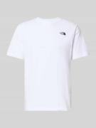 The North Face Regular Fit T-Shirt mit Logo-Stitching in Weiss, Größe ...