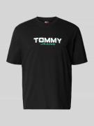 Tommy Jeans Regular Fit T-Shirt aus reiner Baumwolle in Black, Größe L