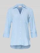 s.Oliver RED LABEL Comfort Fit Hemdbluse aus reiner Viskose in Hellbla...