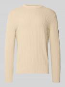 Marc O'Polo Regular Fit Strickpullover aus reiner Baumwolle in Beige, ...