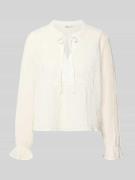 Only Regular Fit Langarmbluse mit Intarsien Modell 'ViCKY LIFE' in Off...