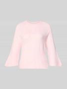 Only Oversized Strickpullover mit 3/4-Arm Modell 'SIMONI' in Rosa, Grö...