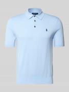 Polo Ralph Lauren Regular Fit Poloshirt aus reiner Baumwolle in Bleu, ...