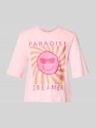 Only Relaxed Fit T-Shirt aus reiner Baumwolle Modell 'CARTY' in Rosa, ...