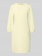 Marc Cain Knielanges Kleid mit Rundhalsausschnitt und 3/4-Arm in Hellg...