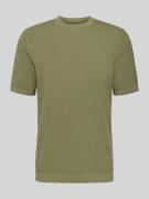 MCNEAL Regular Fit T-Shirt aus reiner Baumwolle in Oliv, Größe L