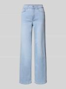 Only Wide Leg Jeans aus Baumwoll-Mix Modell 'MADISON' in Hellblau, Grö...