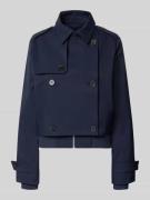 monari Trenchcoat mit Ärmelriegeln in Marine, Größe 34