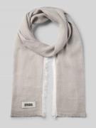 Drykorn Schal mit Label-Detail und Leinen-Anteil Modell 'PLINA' in Mit...