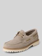 Marc O'Polo Schnürschuhe aus Veloursleder Modell 'LEVI 1B' in Taupe, G...