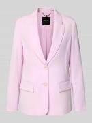 Marc Cain Regular Fit Blazer mit Reverskragen in Pink, Größe 34