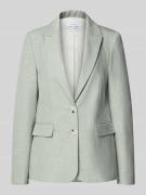 comma Regular Fit Blazer aus Viskose-Mix mit Reverskragen in Mint, Grö...
