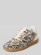 Marc Cain Bags & Shoes Sneaker mit Schnürung im Allover-Look in Offwhi...