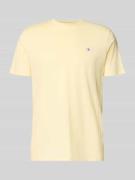 Calvin Klein Jeans T-Shirt mit Label-Badge in Hellgelb, Größe L