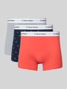 Calvin Klein Underwear Trunks aus Baumwoll-Mix im 3er-Pack in Hellgrau...