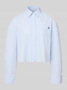 Calvin Klein Jeans Cropped Bluse mit Brusttasche und Label-Stitching i...