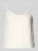 Jake*s Cocktail Trägertop aus Satin mit Wasserfall-Ausschnitt in Ecru,...