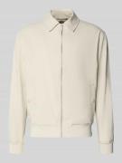 JAKE*S STUDIO MEN Blouson mit Kentkragen in Kitt, Größe L
