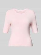 Christian Berg Woman Strickshirt aus Viskose-Mix mit Rüschenkragen in ...