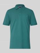 Christian Berg Men Regular Fit Poloshirt mit Stitching in Metallic Gru...