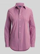 Polo Ralph Lauren Slim Fit Hemdbluse aus Baumwoll-Mix in Rot, Größe 34