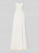 Luxuar Regular Fit Brautkleid mit floralem Spitzenbesatz in Offwhite, ...