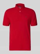 Tommy Hilfiger Regular Fit Poloshirt aus Baumwoll-Mix in Rot, Größe L