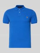Polo Ralph Lauren Slim Fit Poloshirt aus reiner Baumwolle in Blau, Grö...