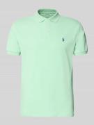 Polo Ralph Lauren Slim Fit Poloshirt aus Baumwoll-Mix in Mint, Größe L