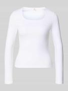 Levi's® Longsleeve in Ripp-Optik mit Label-Detail in Weiss, Größe L