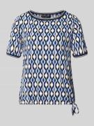 Betty Barclay T-Shirt im Allover-Look in Marine, Größe 36
