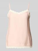 Jake*s Collection Trägertop aus Modal-Mix mit Spitzenbesatz in Fuchsia...