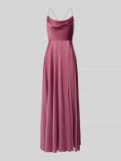 V.M. Abendkleid mit rückseitiger Schnürung und Wasserfall-Ausschnitt i...