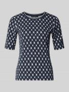 Betty Barclay T-Shirt aus Viskose-Elasthan-Mix im Allover-Look in Mari...