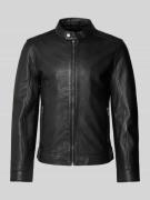 MAURITIUS Lederjacke mit Reißverschlusstaschen Modell 'JORK' in Black,...