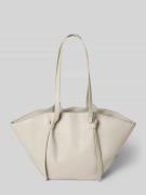 Seidenfelt Shopper mit Label-Detail Modell 'RYD' in Hellgrau, Größe 1