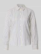 Jake*s Casual Regular Fit Bluse mit Brusttasche in Royal, Größe 34