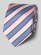 OLYMP Seidenkrawatte im Allover-Look (6,5 cm) in Rose, Größe 1