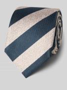 OLYMP Seidenkrawatte im Allover-Look (6,5 cm) in Beige, Größe 1