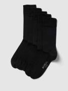 MCNEAL Socken mit elastischem Rippenbündchen im 5er-Pack in Black, Grö...