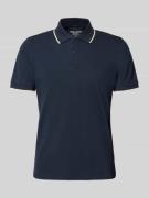 Blend Regular Fit Poloshirt mit Logo-Stitching Modell 'Hedin' in Marin...