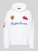 Polo Ralph Lauren Relaxed Fit Hoodie aus Baumwoll-Mix in Weiss, Größe ...