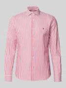 Tommy Hilfiger Tailored Slim Fit Businesshemd aus Baumwoll-Mix in Rot,...