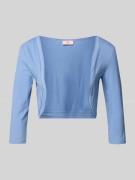 V.M. Bolero aus Viskose-Mix mit 3/4-Arm in Bleu, Größe 32