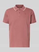 Blend Regular Fit Poloshirt mit Logo-Stitching Modell 'Hedin' in Kirsc...