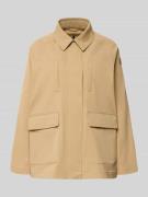 SAVE THE DUCK Relaxed Fit Jacke mit Umlegekragen Modell 'Dani' in Beig...